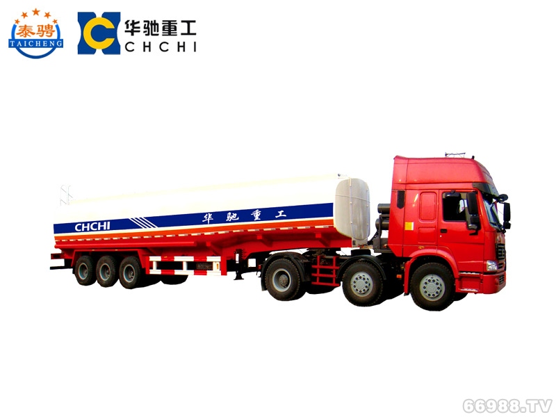 華馳泰騁 13米 24.4噸 3軸 運(yùn)油半掛車 LHT9370GYY